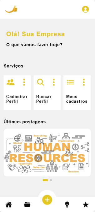 Tela inicial